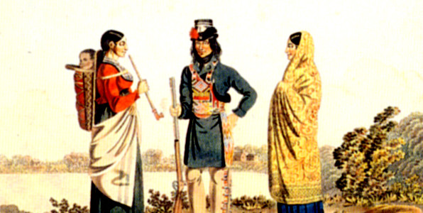 Rindisbacher, Metis and his 2 wives